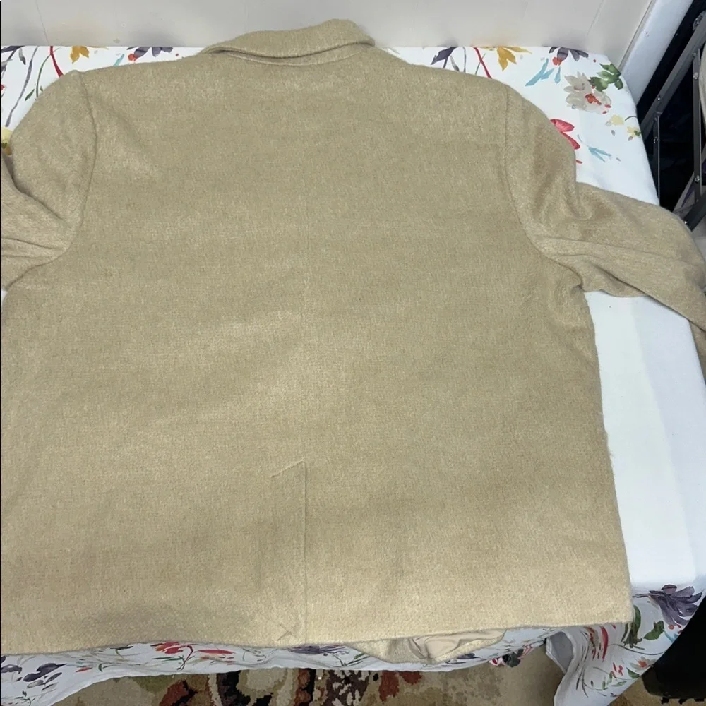 Future Collective Beige Wool Blend coat